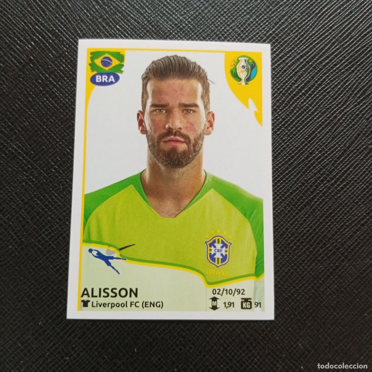 Fu&szlig;ball-Sticker: 19 ALISSON BRASIL PANINI COPA AMERICA BRASIL 2019 CROMO FUTBOL 19 - SIN PEGAR