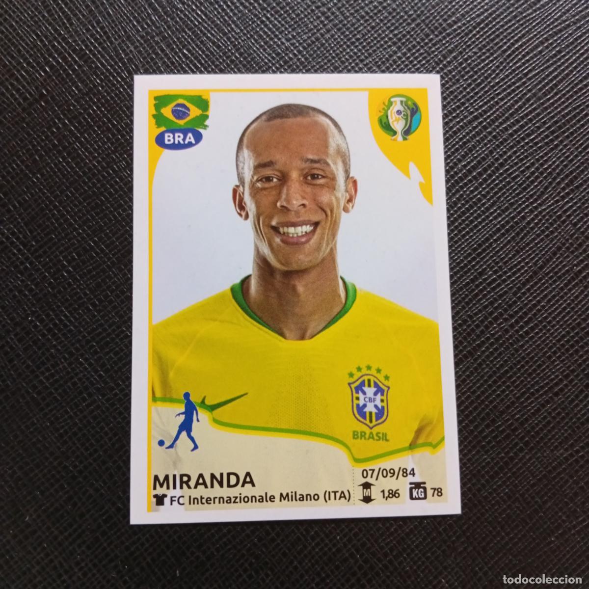 Fu&szlig;ball-Sticker: 21 MIRANDA BRASIL PANINI COPA AMERICA BRASIL 2019 CROMO FUTBOL 19 - SIN PEGAR B