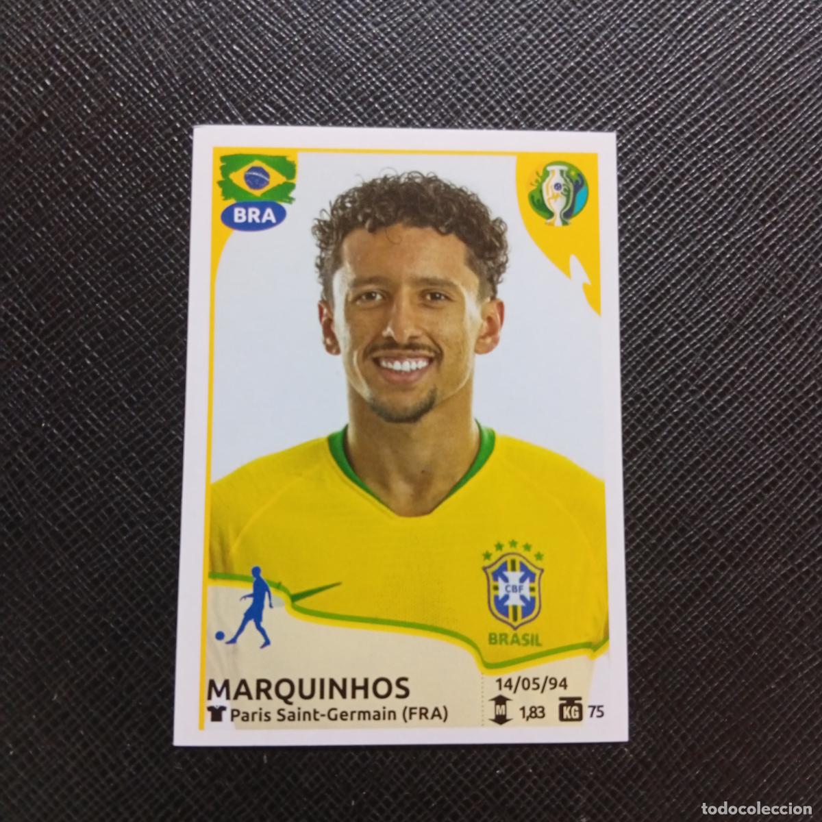 Fu&szlig;ball-Sticker: 22 MARQUINHOS BRASIL PANINI COPA AMERICA BRASIL 2019 CROMO FUTBOL 19 - SIN PEGAR