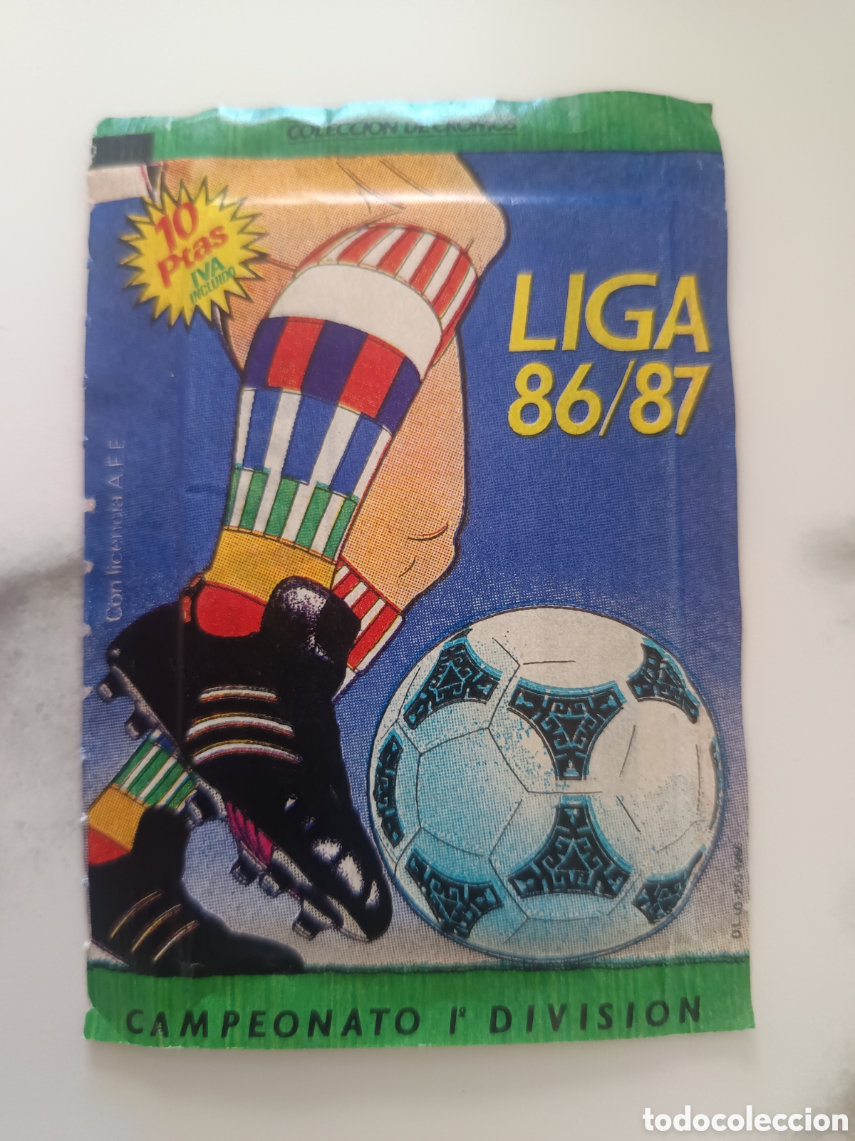 Figurine di Calcio: SOBRE SIN ABRIR ED ESTE LIGA 86 87 1986 1987 TRASERA ROJA