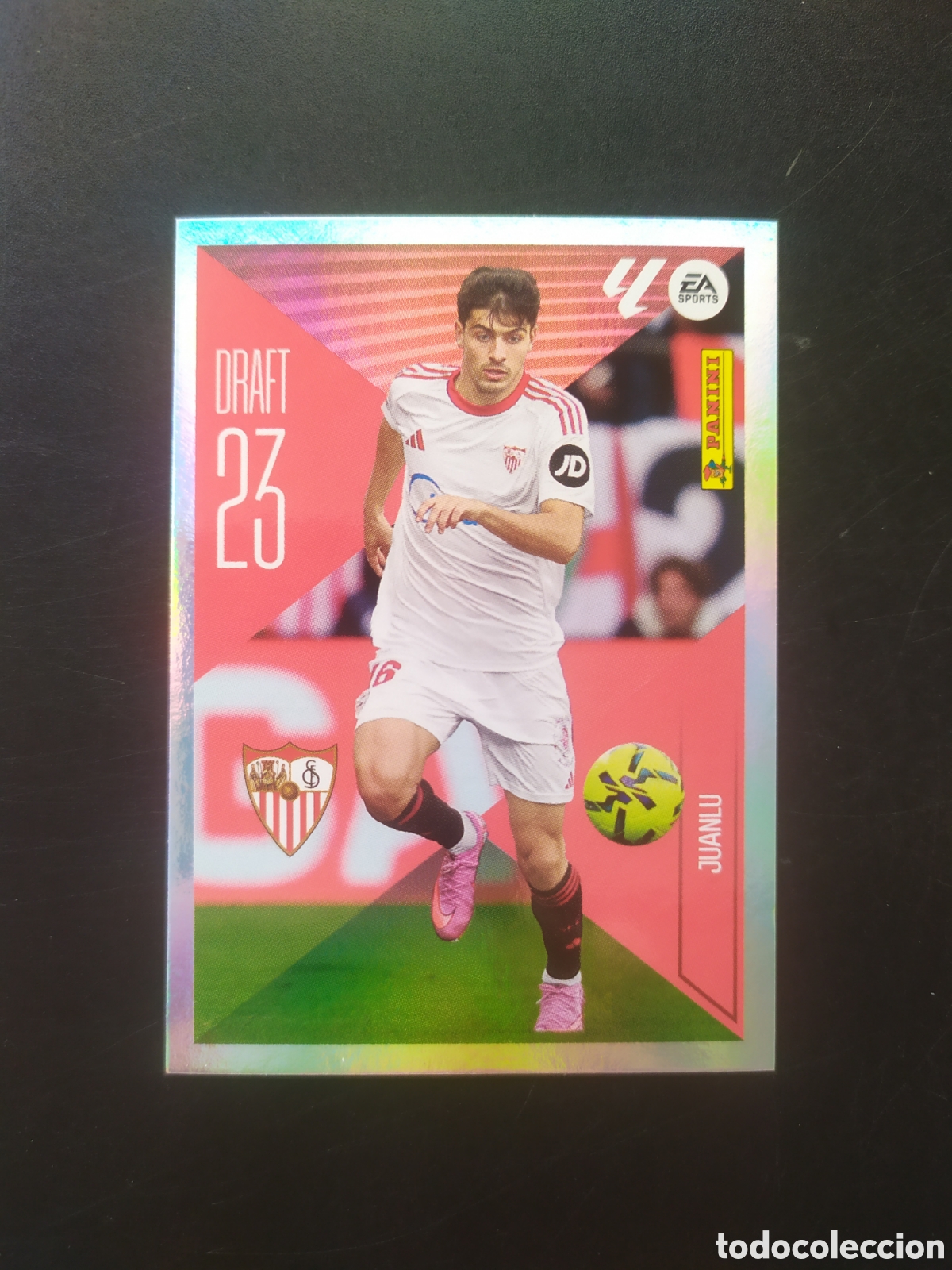 Cromos de f&uacute;tbol: Liga este 2026 2027 26 27 panini Juanlu draft 23 n&deg; 14 Sevilla