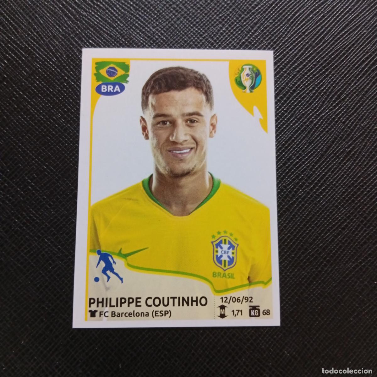 Cromos de f&uacute;tbol: 28 PHILEPPE COUNTINHO BRASIL PANINI COPA AMERICA BRASIL 2019 CROMO FUTBOL 19 - SIN PEGAR