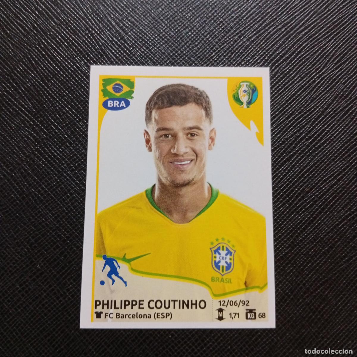 Cromos de f&uacute;tbol: 28 PHILEPPE COUNTINHO BRASIL PANINI COPA AMERICA BRASIL 2019 CROMO FUTBOL 19 - SIN PEGAR
