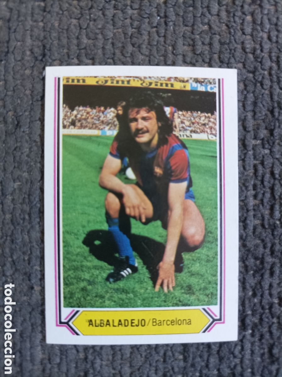 Cromos de f&uacute;tbol: Cromo futbol Albaladejo 80-81 Este FC Home