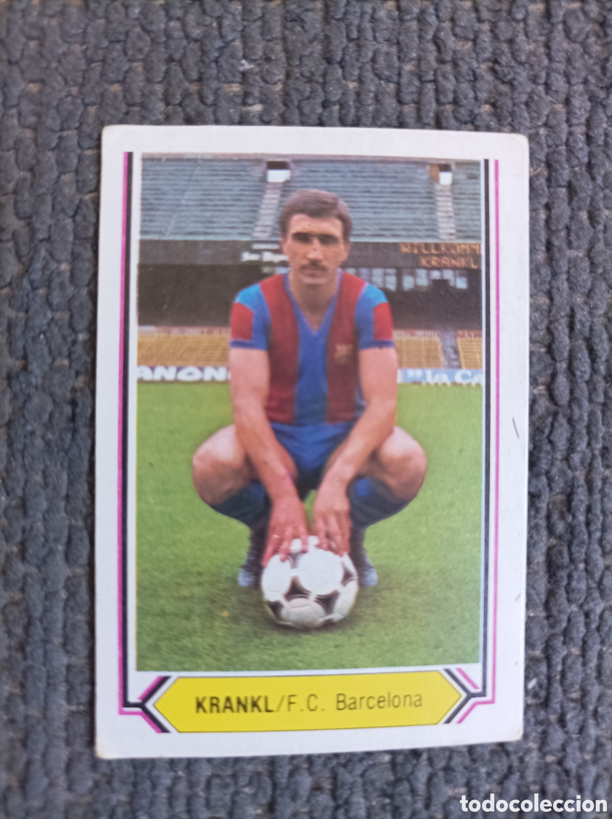 Cromos de f&uacute;tbol: Cromo de f&uacute;tbol Krankl 80-81 Este FC Barcelona