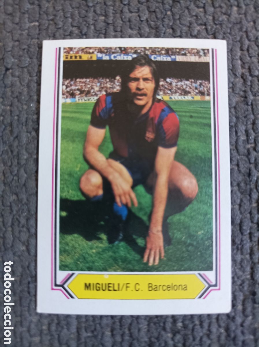 Cromos de f&uacute;tbol: Cromo de f&uacute;tbol Migueli 80-81 Este FC Barcelona