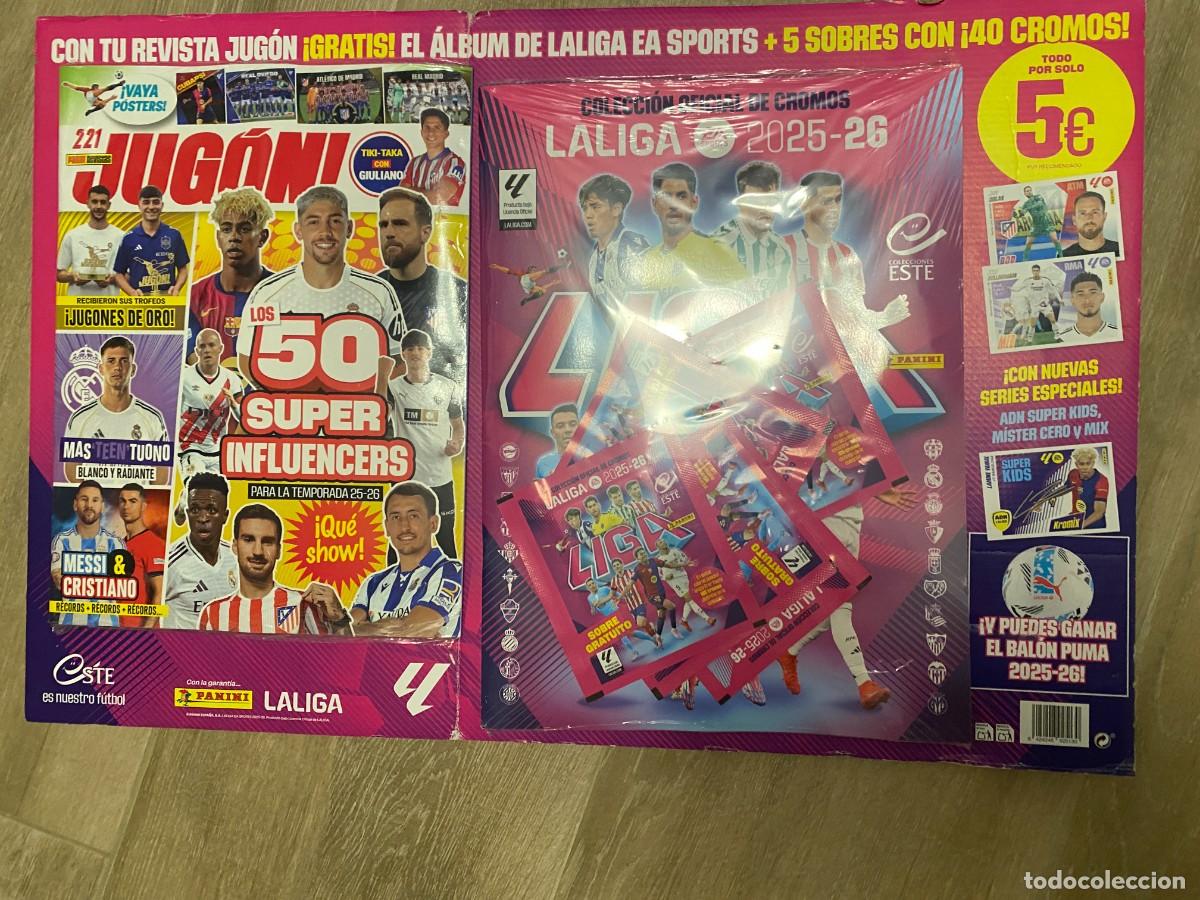 Cromos de Futebol: Revista jugon 221 y Album Liga 2025-26 panini y sobres sin abrir