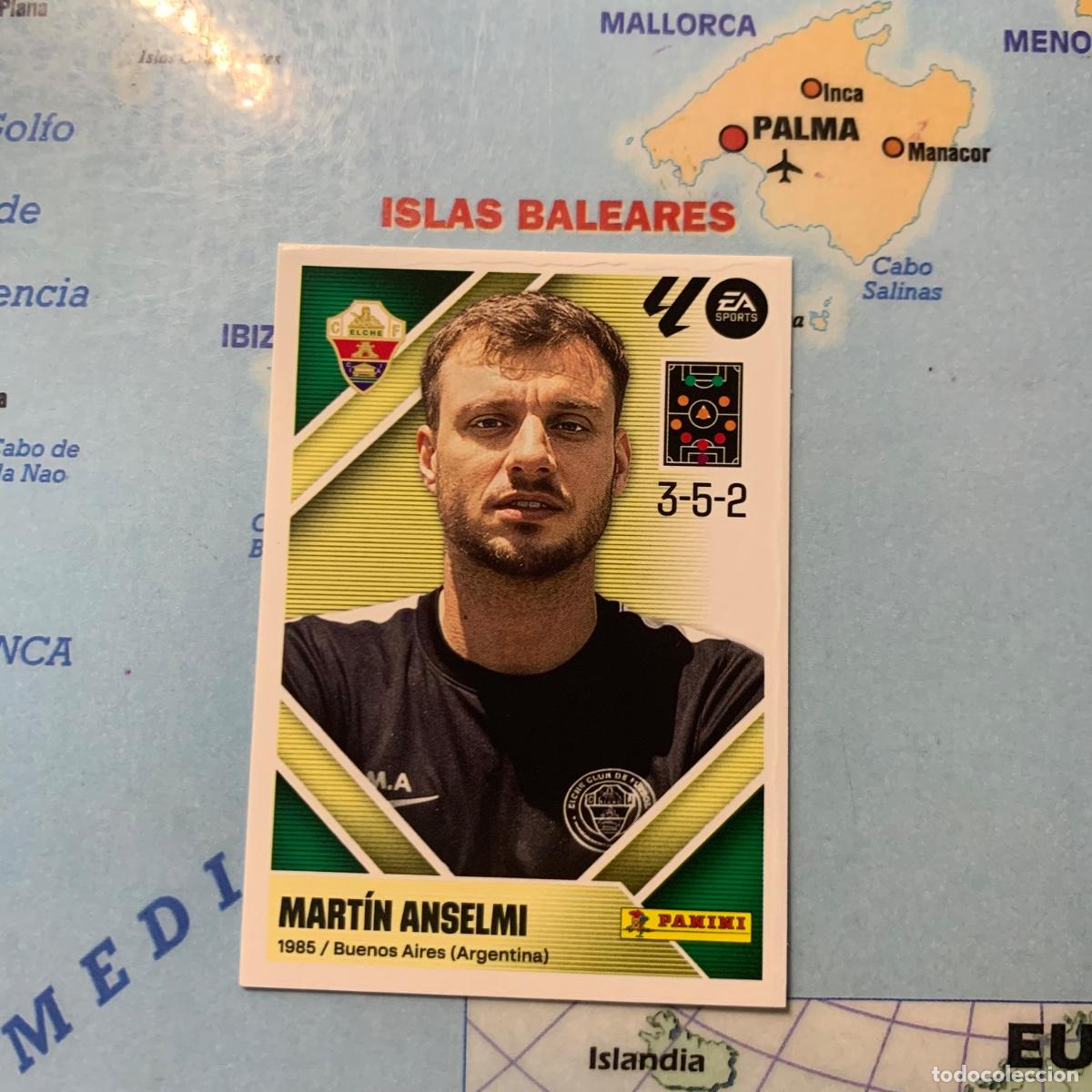 Cromos de Futebol: Mart&iacute;n Anselmi entrenador n&uacute;mero 2 del Elche cromo de la liga este 26-27 2026-2027