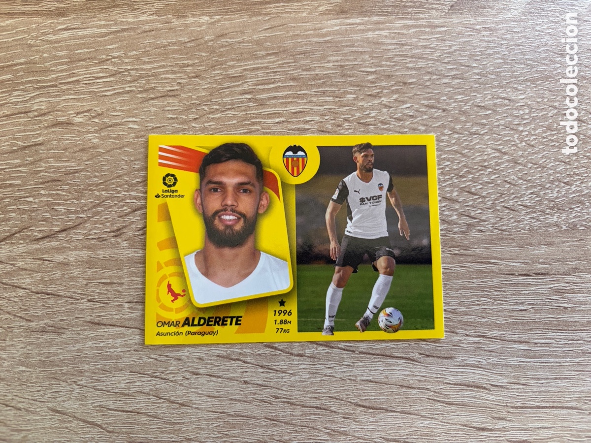 Cromos de f&uacute;tbol: 16 ALDERETE LIGA ESTE EDICIONES ESTE 2021 2022 21 22 VALENCIA CF