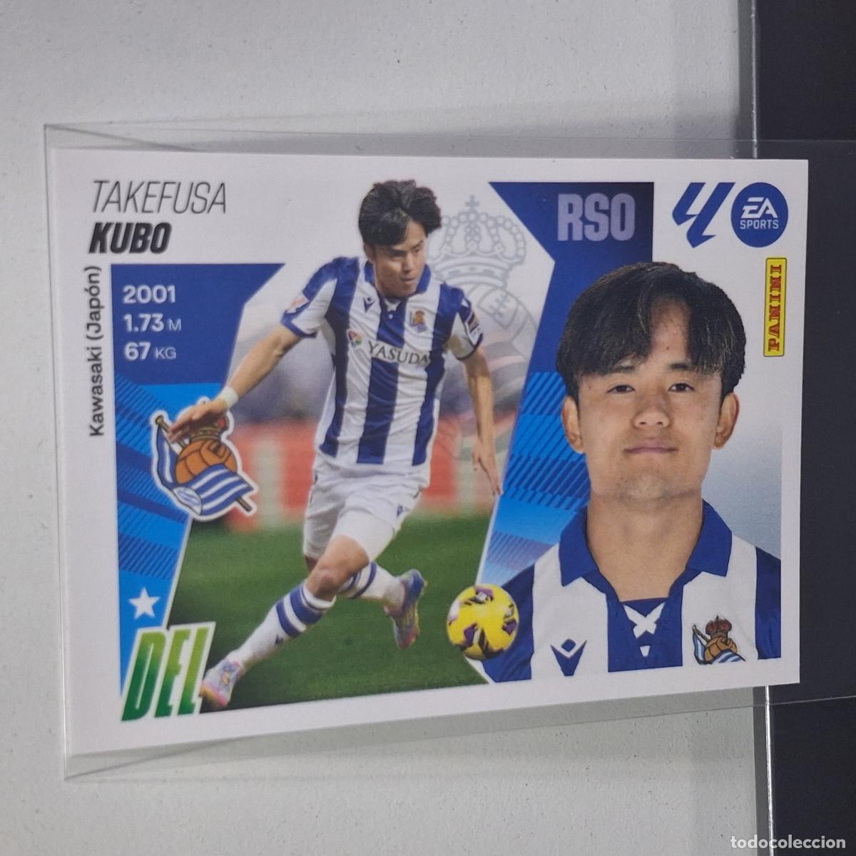 Cromos de f&uacute;tbol: D3 16 TAKEFUSA KUBO REAL SOCIEDAD LIGA ESTE 2025 2026 25 26 PANINI STICKERS CROMOS EA