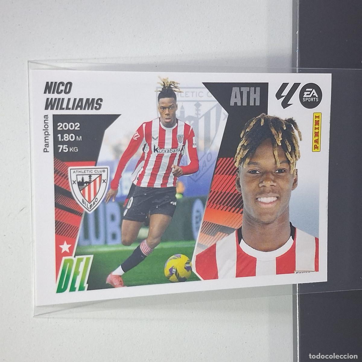 Cromos de f&uacute;tbol: D3 16 NICO WILLIAMS ATHLETIC BILBAO LIGA ESTE 2025 2026 25 26 PANINI STICKERS CROMOS EA