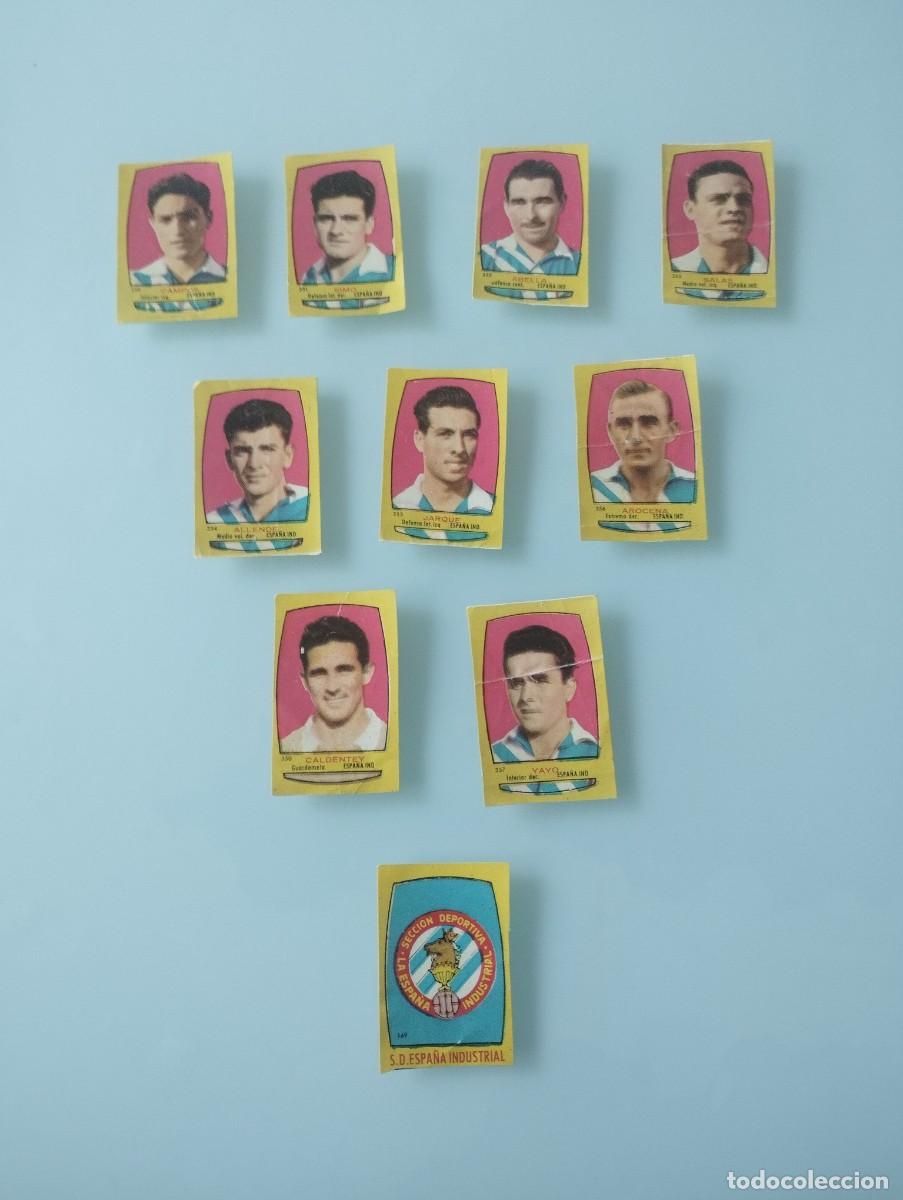 Cromos de f&uacute;tbol: Lote de 10 cromos Espa&ntilde;a industrial Bruguera liga 1954/1955