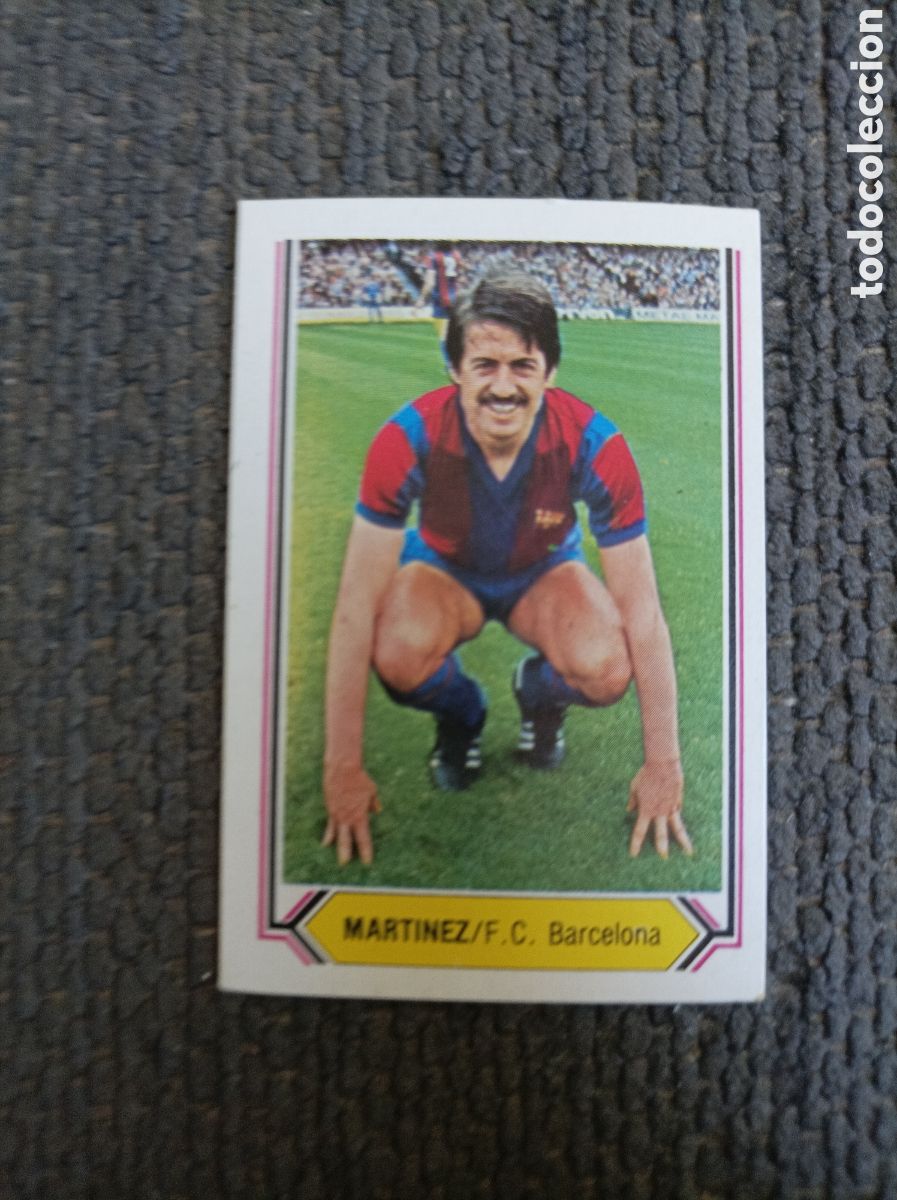 Cromos de f&uacute;tbol: Cromo de F&uacute;tbol Mart&iacute;nez 80-81 Este FC Barcelona