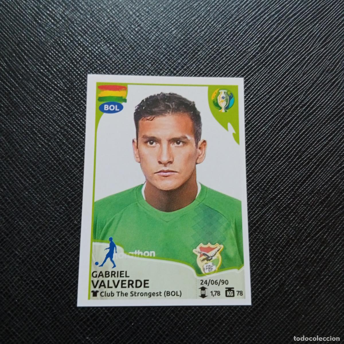 Cromos de f&uacute;tbol: 46 VALVERDE BOLIVIA PANINI COPA AMERICA BRASIL 2019 CROMO FUTBOL 19 - SIN PEGAR