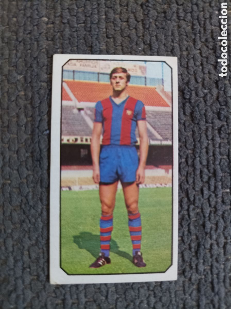 Football Stickers: Cromo futbol Botella 77-78 Este FC Barcelona
