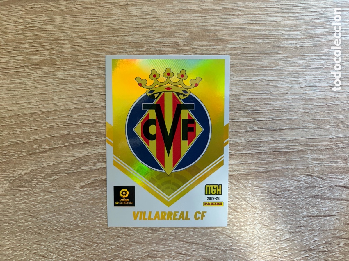 Cromos de f&uacute;tbol: 352 ESCUDO MEGACRACKS MGK PANINI 2022 2023 22 23 VILLARREAL CF