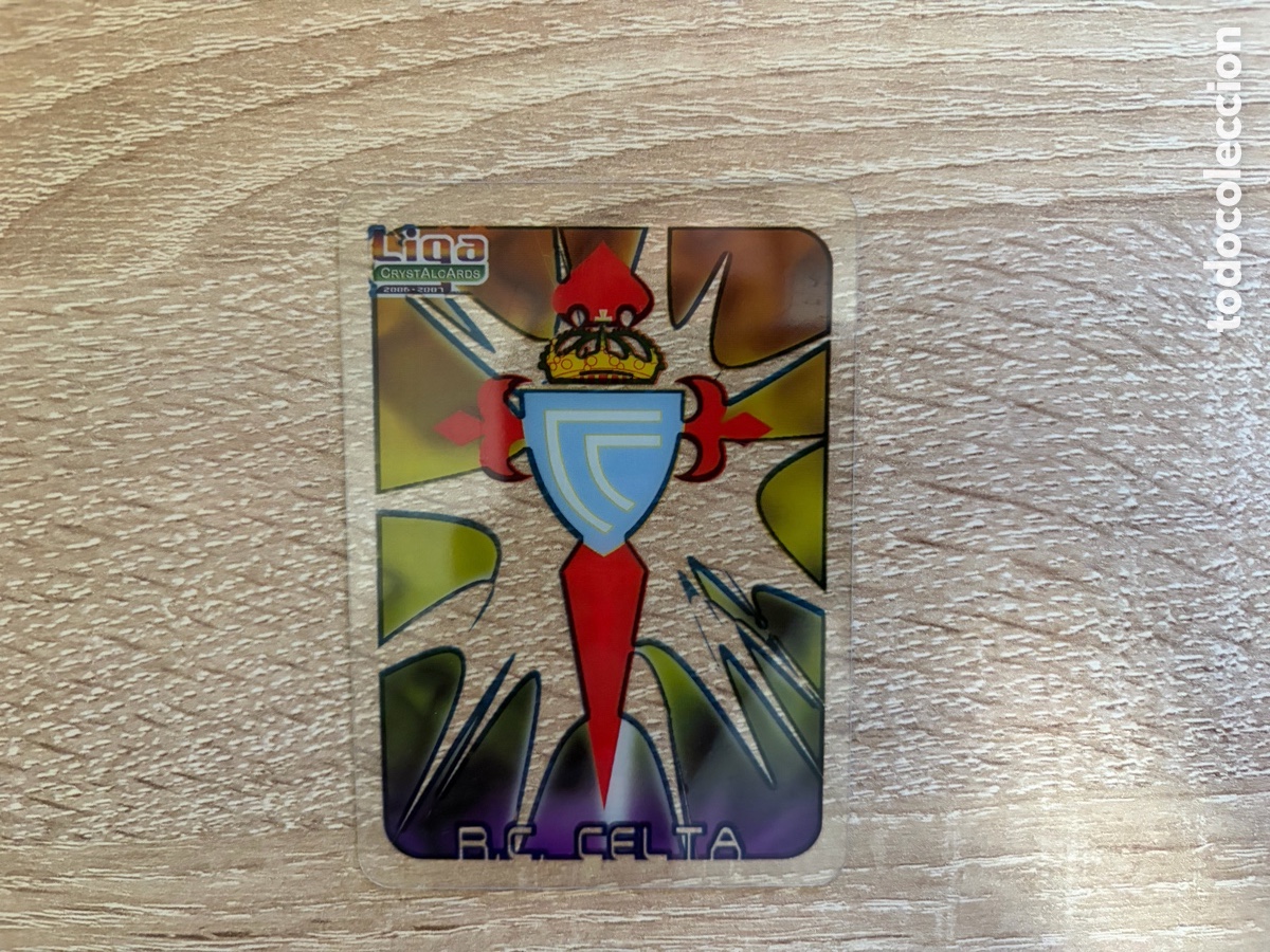 Cromos de f&uacute;tbol: 091 ESCUDO CRYSTAL LIGA MUNDICROMO MUNDICROMO 2006 2007 06 07 RC CELTA DE VIGO
