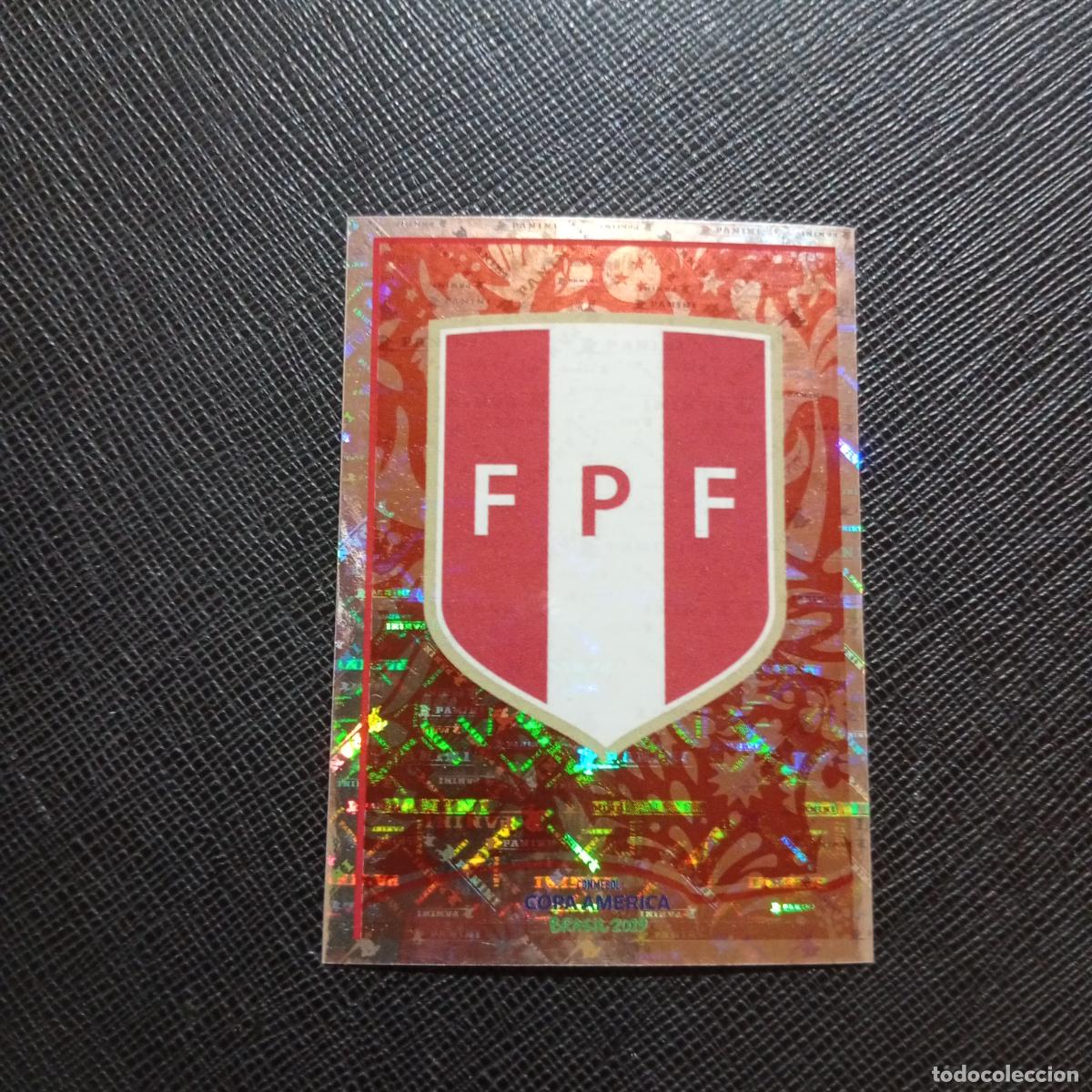 Cromos de f&uacute;tbol: 85 ESCUDO PERU PANINI COPA AMERICA BRASIL 2019 CROMO FUTBOL 19 - SIN PEGAR