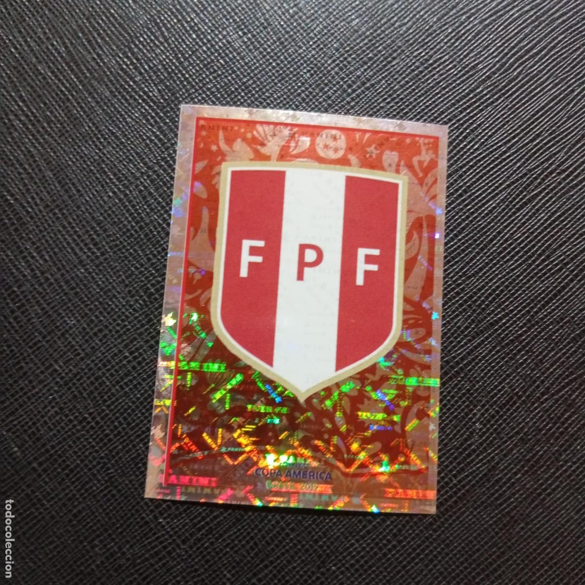 Cromos de f&uacute;tbol: 85 ESCUDO PERU PANINI COPA AMERICA BRASIL 2019 CROMO FUTBOL 19 - SIN PEGAR