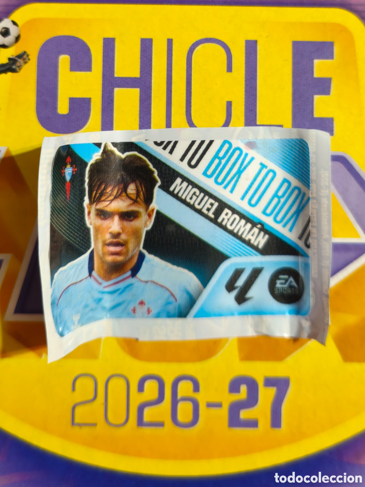 Cromos de f&uacute;tbol: Miguel Rom&aacute;n BOX TO BOX Chicle liga este 26/27 Real Celta