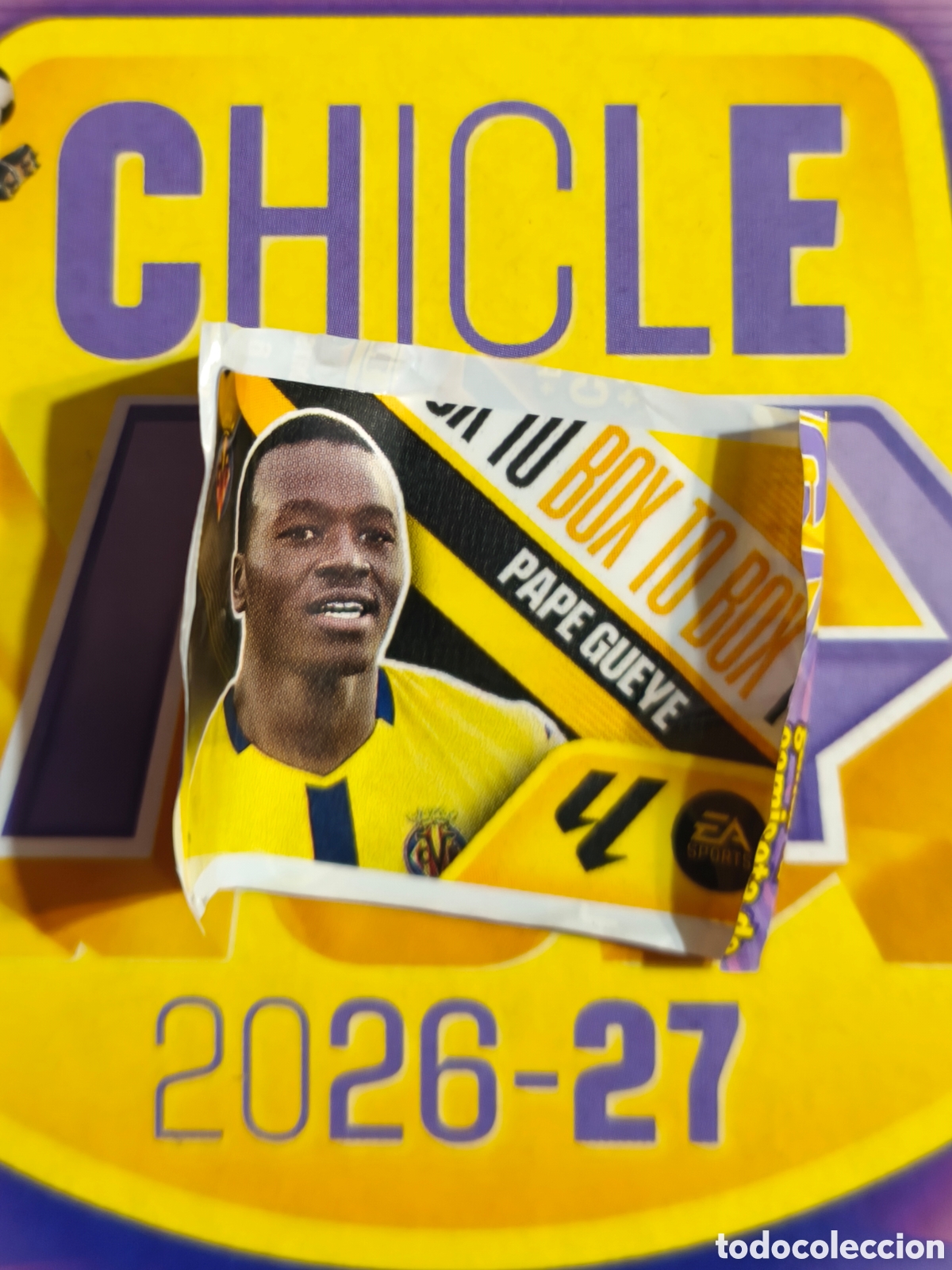 Cromos de f&uacute;tbol: Pape Gueye BOX TO BOX Chicle liga este 26/27 Villarreal