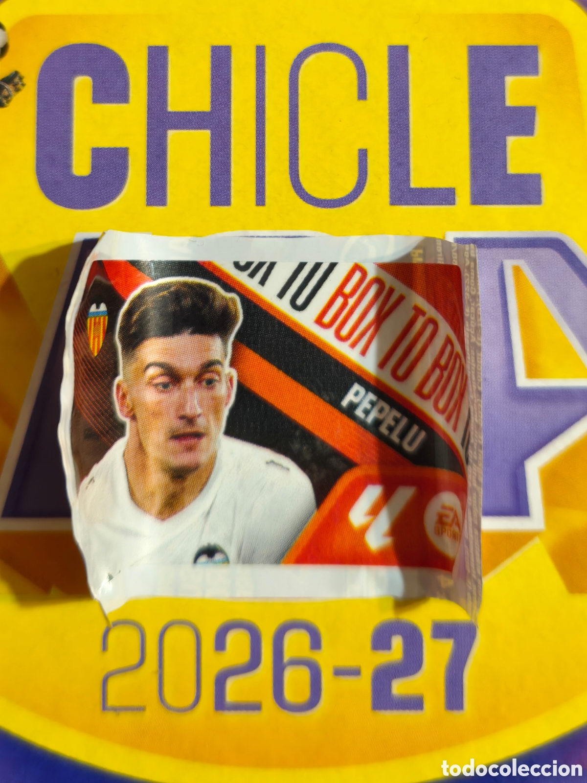 Cromos de f&uacute;tbol: Pepelu BOX TO BOX Chicle liga este 26/27 Valencia