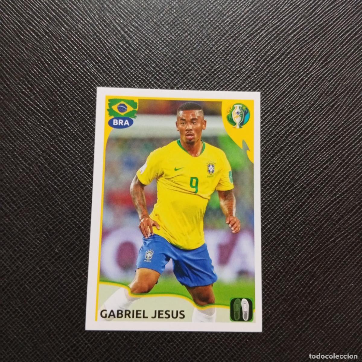 Cromos de f&uacute;tbol: 113 GABRIEL JESUS BRASIL PANINI COPA AMERICA BRASIL 2019 CROMO FUTBOL 19 - SIN PEGAR