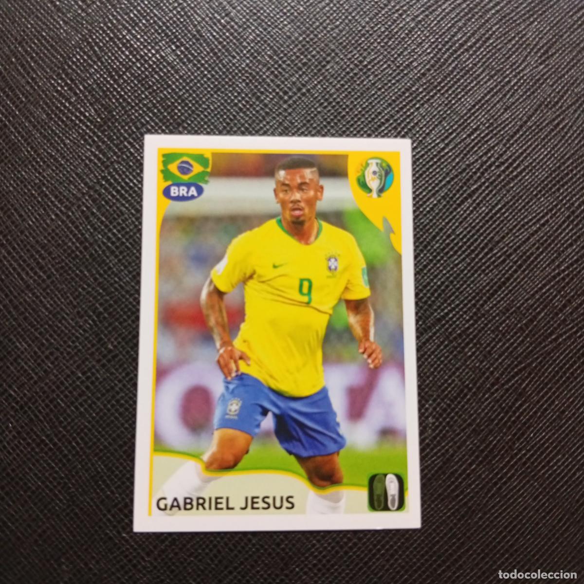 Cromos de f&uacute;tbol: 113 GABRIEL JESUS BRASIL PANINI COPA AMERICA BRASIL 2019 CROMO FUTBOL 19 - SIN PEGAR