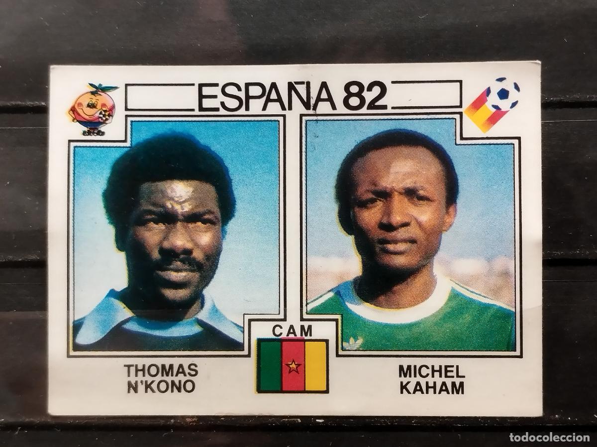 Figurine di Calcio: PANINI. MUNDIAL 82. N&ordm; 92. CAMERUN. N'KONO Y KAHAM