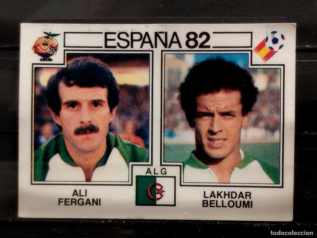 Figurine di Calcio: PANINI. MUNDIAL 82. N&ordm; 106. ARGELIA. ALI FERGANI Y LAKHDAR BELLOUMI