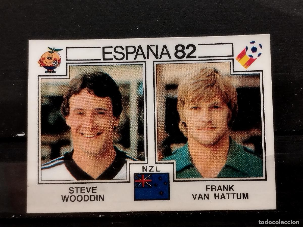 Cromos de Futebol: PANINI. MUNDIAL 82. N&ordm; 427. NUEVA ZELANDA. STEVE WOODDIN Y FRANK VAN HATTUM.