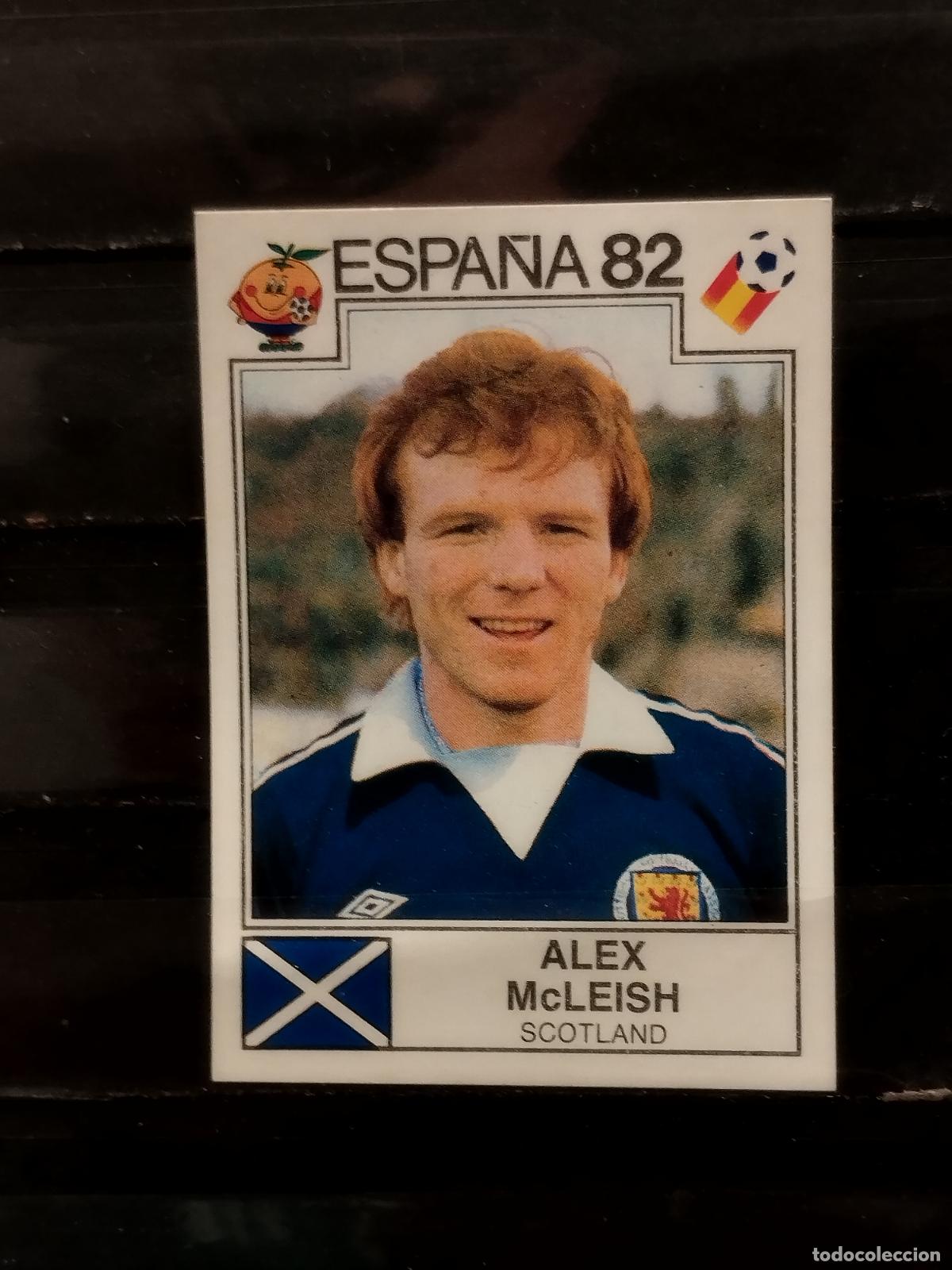 Fu&szlig;ball-Sticker: PANINI. MUNDIAL 82. N&ordm; 404. ESCOCIA. ALEX McLEISH