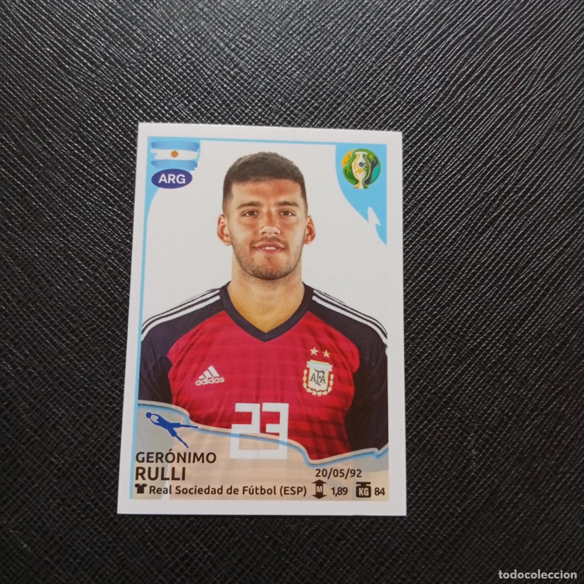 Cromos de f&uacute;tbol: 129 RULLI ARGENTINA PANINI COPA AMERICA BRASIL 2019 CROMO FUTBOL 19 - SIN PEGAR
