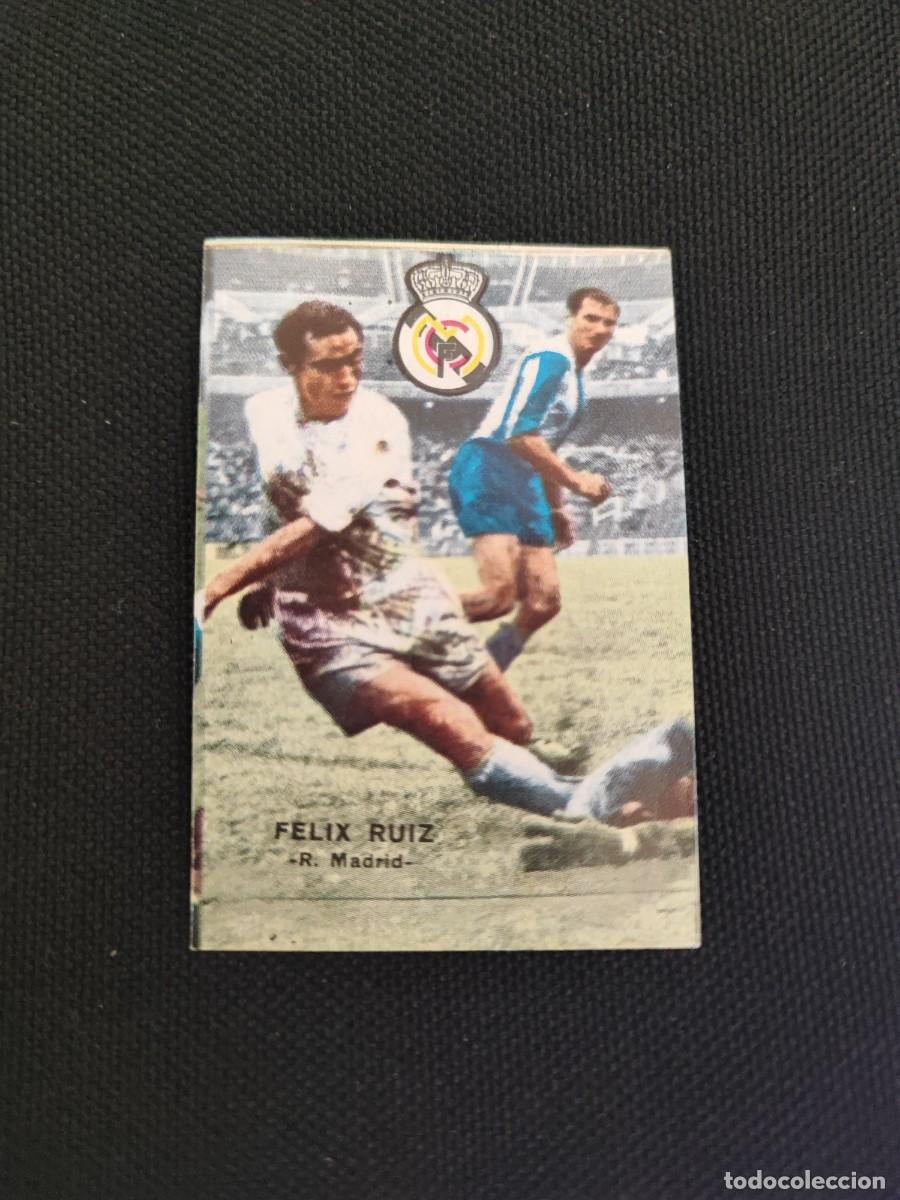 Cromos de f&uacute;tbol: CROMO FELIZ RUIZ REAL MADRID - FHER CAMPEONATO DE LIGA 1967 1968 67 68 -SIN PEGAR NUEVO