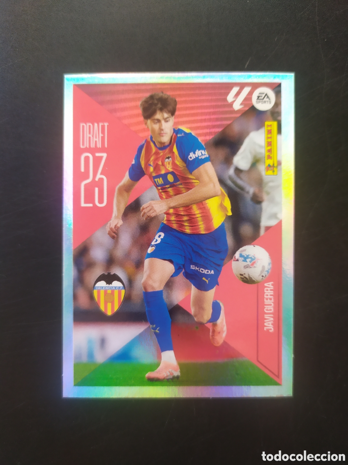Cromos de f&uacute;tbol: Liga este 2026 2027 26 27 panini Javi Guerra draft 23 n&deg; 12 Valencia