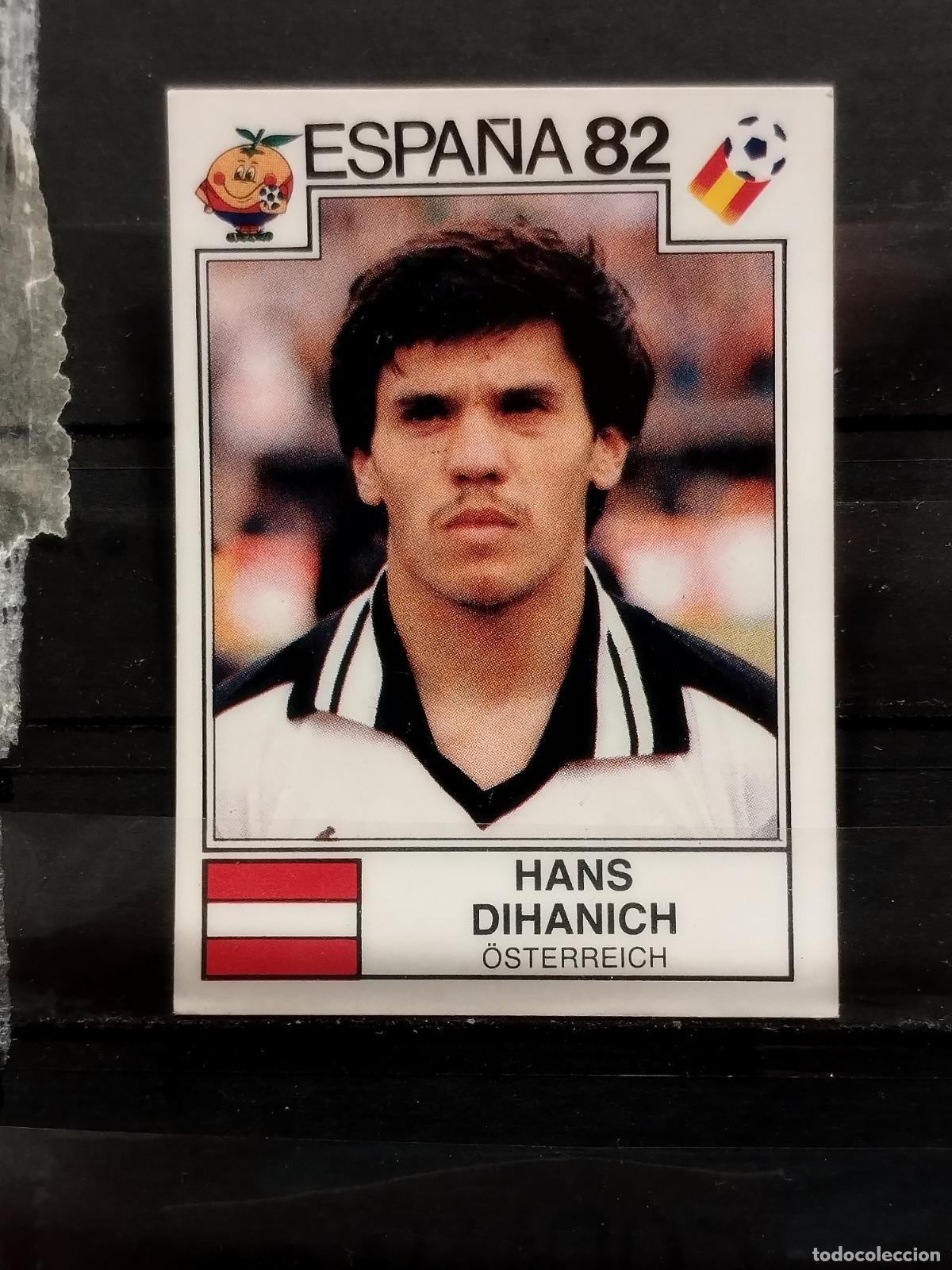 Figurine di Calcio: PANINI. MUNDIAL 82. N&ordm; 131. AUSTRIA. HANS DIHANICH