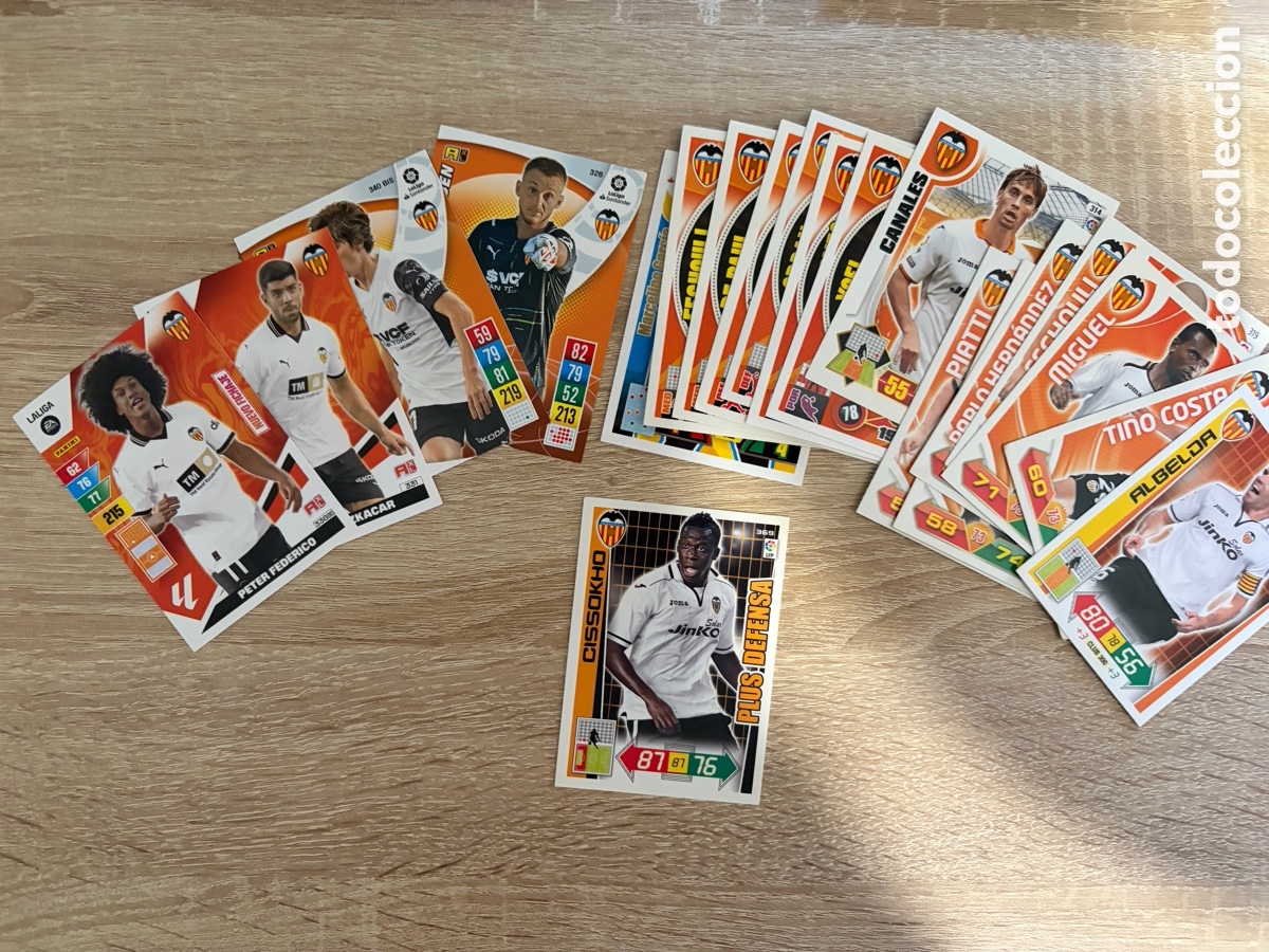 Cromos de f&uacute;tbol: LOTE ADRENALYN XL VALENCIA CF