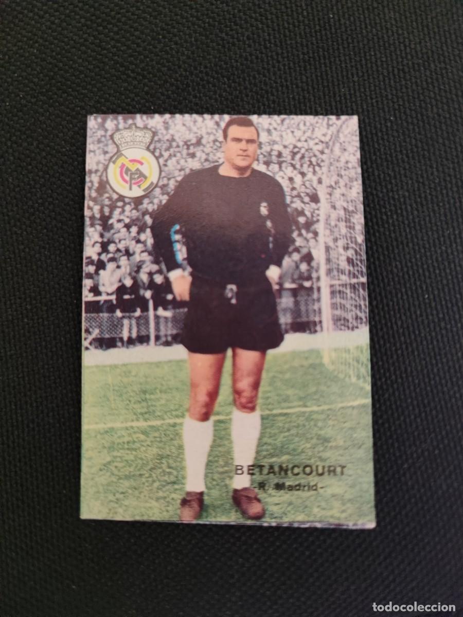 Cromos de f&uacute;tbol: CROMO BETANCOURT REAL MADRID - FHER CAMPEONATO DE LIGA 1967 1968 67 68 -SIN PEGAR NUEVO