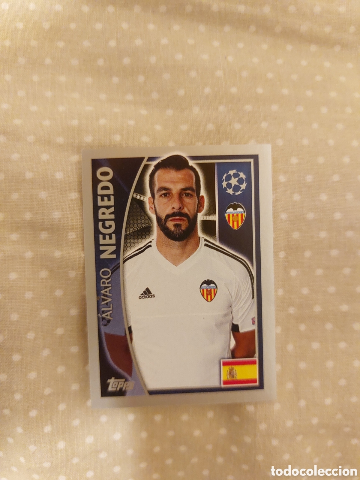 Cromos de f&uacute;tbol: 563 ALVARO NEGREDO VALENCIA CROMOS STICKERS CHAMPIONS LEAGUE TOPPS 15 16 2015 2016