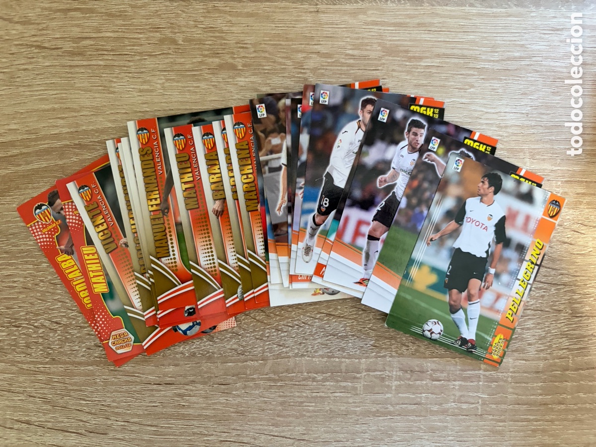 Cromos de f&uacute;tbol: LOTE MEGRACKS MGK MEGAFICHAS VALENCIA CF