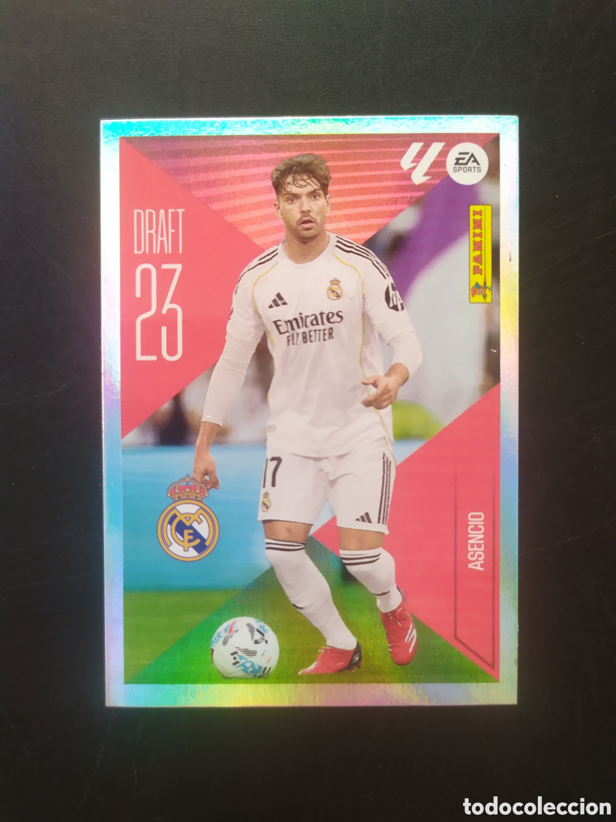 Cromos de f&uacute;tbol: Liga este 2026 2027 26 27 panini Asencio draft 23 n&deg; 1 Real Madrid