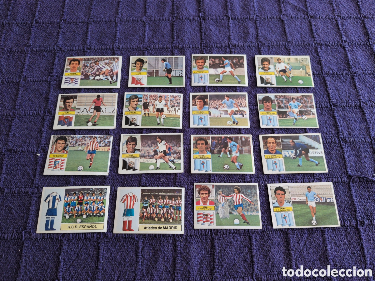 Cartes &agrave; collectionner de Football: Lote de 16 cromos diferentes liga 82/83. Ediciones Este