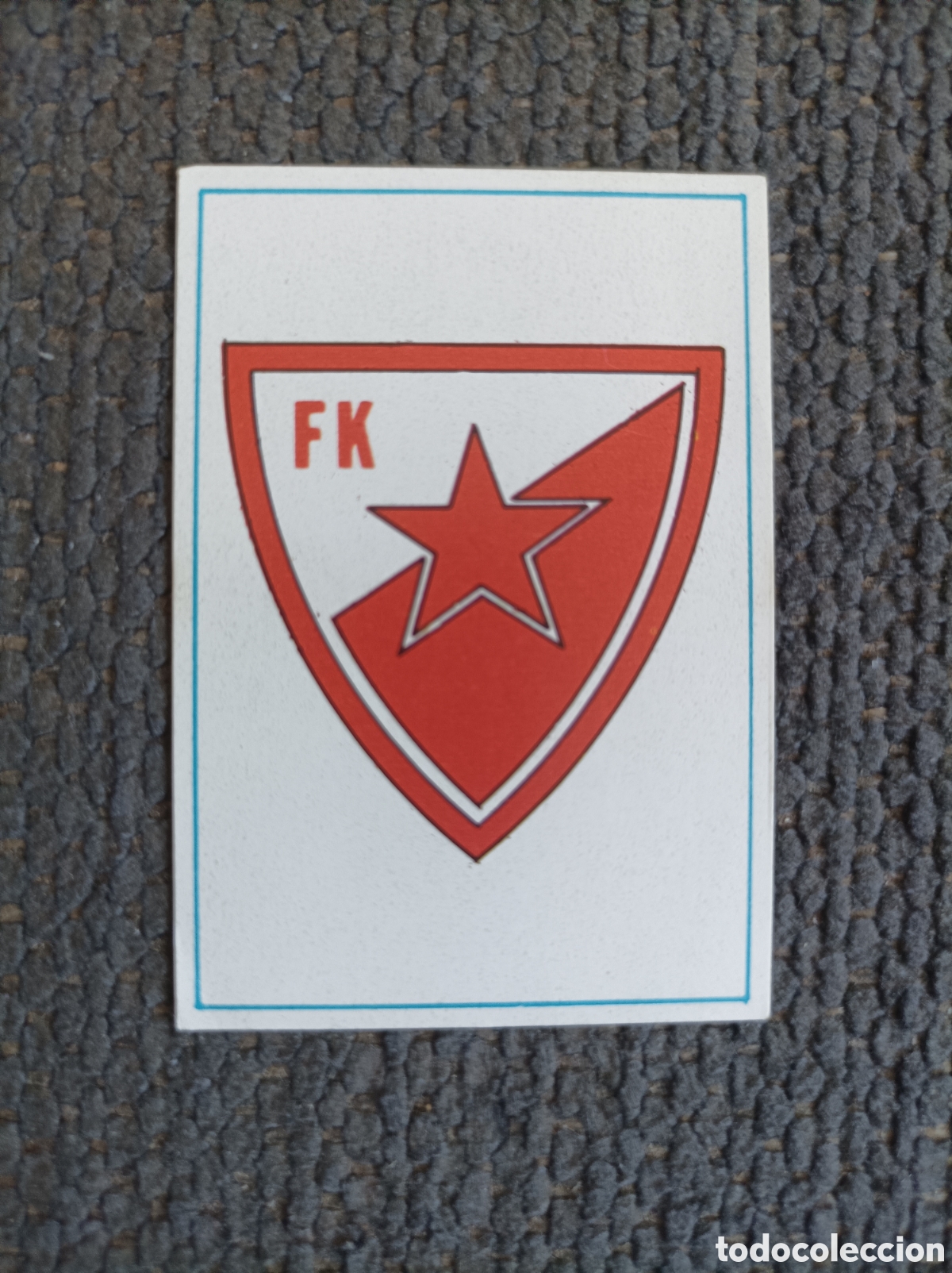 Cromos de f&uacute;tbol: Cromo de f&uacute;tbol Estrella Roja 1974-75 Panini n-384
