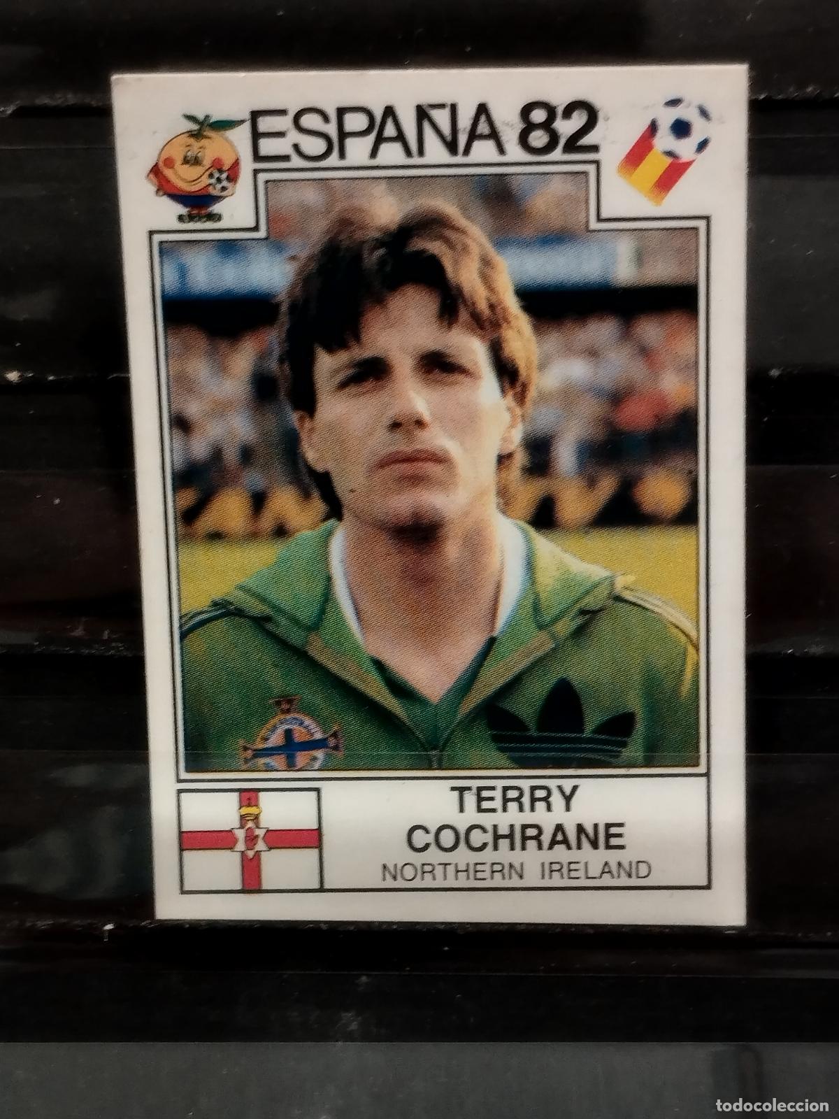 Cromos de Futebol: PANINI. MUNDIAL 82. N&ordm; 341. IRLANDA DEL NORTE. TERRY COCHRANE.