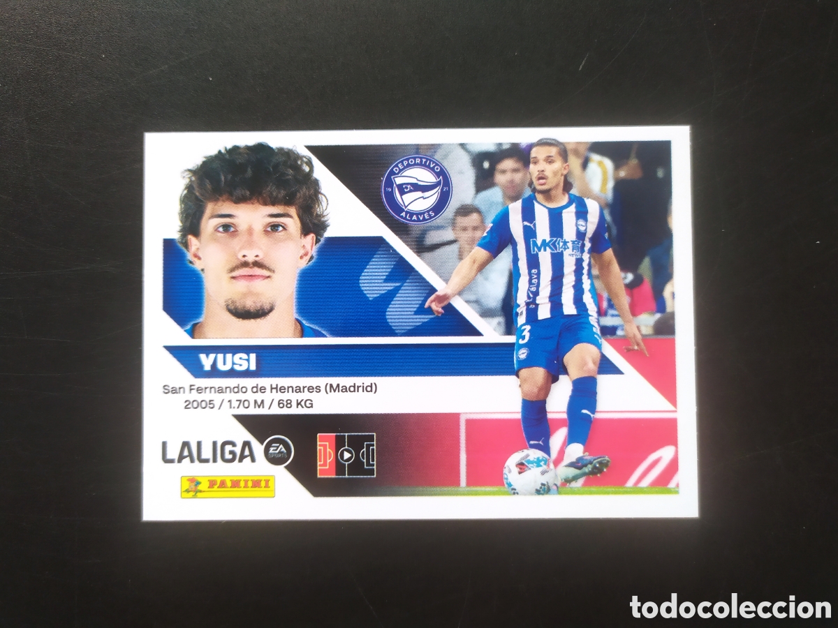 Cromos de f&uacute;tbol: Liga este 2026 2027 26 27 panini Yusi n&deg; 9 Alav&eacute;s