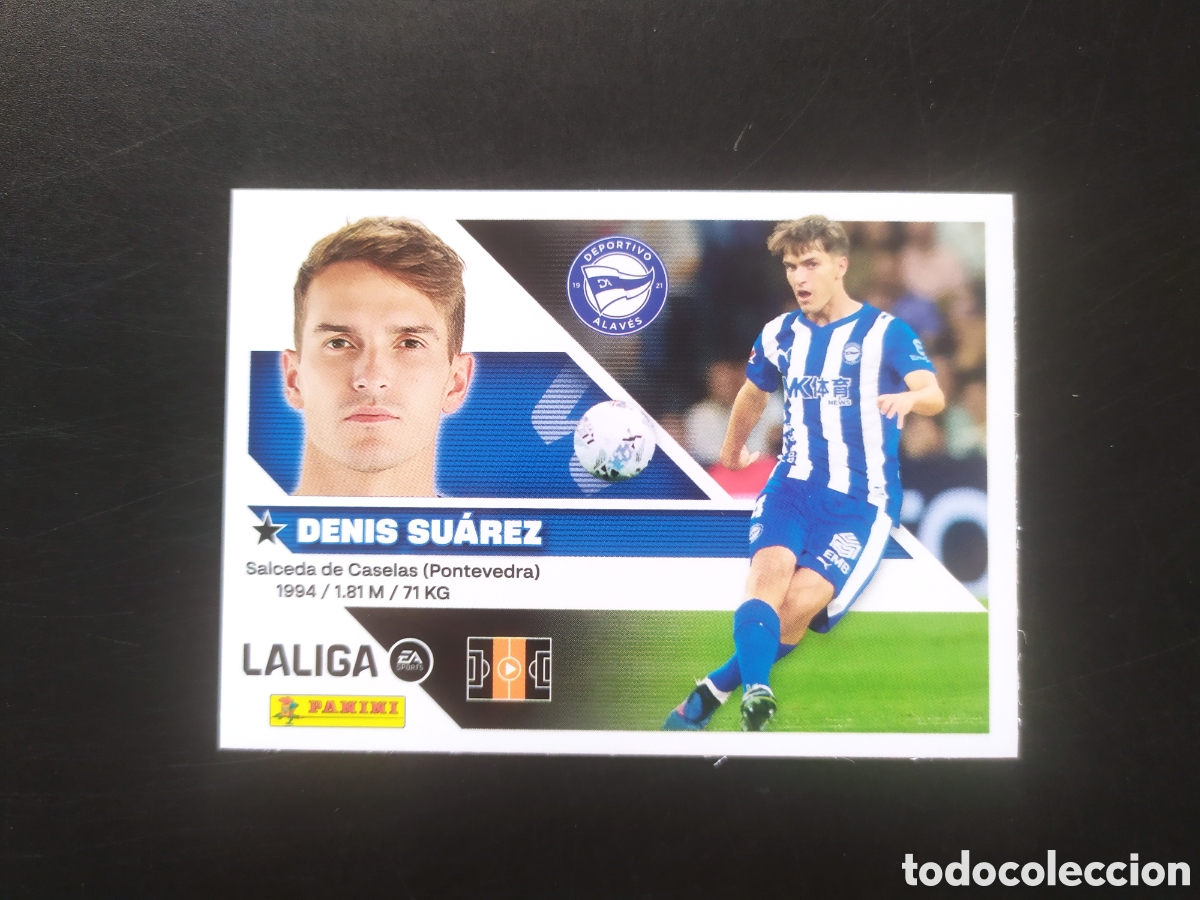 Cromos de f&uacute;tbol: Liga este 2026 2027 26 27 panini Denis Su&aacute;rez n&deg; 16 Alav&eacute;s