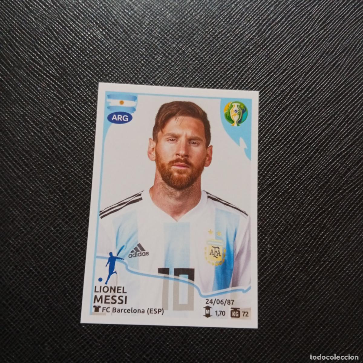 Cromos de f&uacute;tbol: 144 MESSI ARGENTINA PANINI COPA AMERICA BRASIL 2019 CROMO FUTBOL 19 - SIN PEGAR - A55 PG181