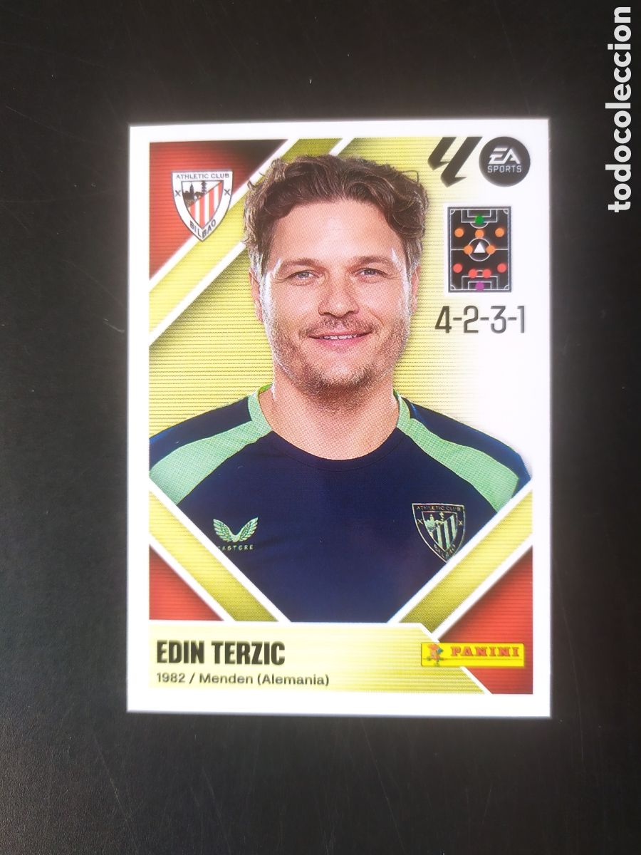Cromos de f&uacute;tbol: Liga este 2026 2027 26 27 panini Edin Terzic n&deg; 2 Athletic Bilbao