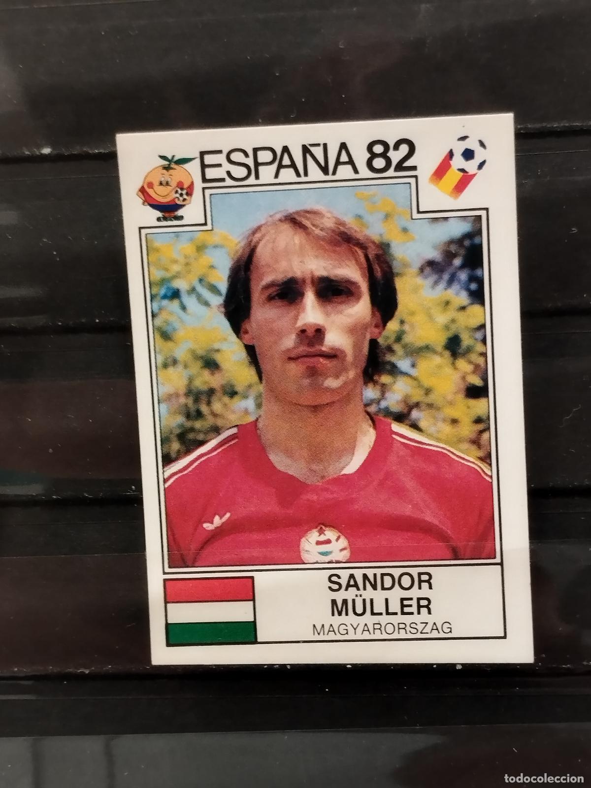 Fu&szlig;ball-Sticker: PANINI. MUNDIAL 82. N&ordm; 192. HUNGRIA. SANDOR M&Uuml;LLER.
