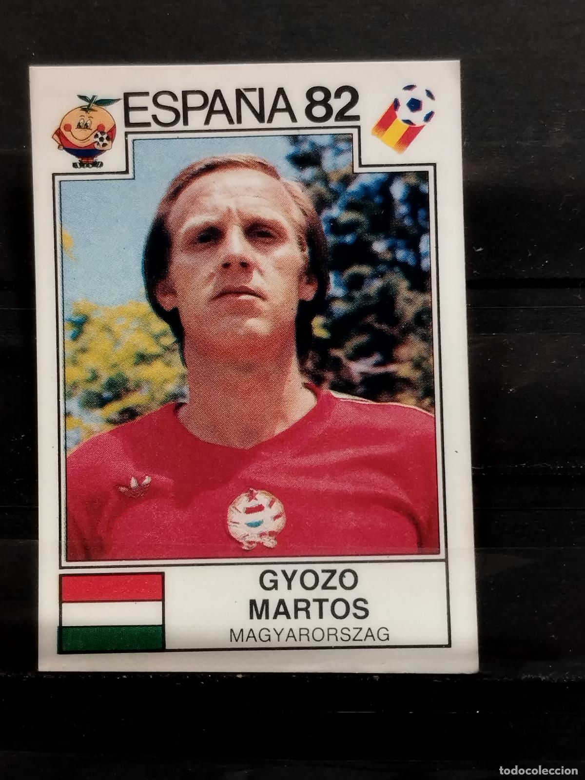 Fu&szlig;ball-Sticker: PANINI. MUNDIAL 82. N&ordm; 185. HUNGRIA. GYOZO MARTOS.